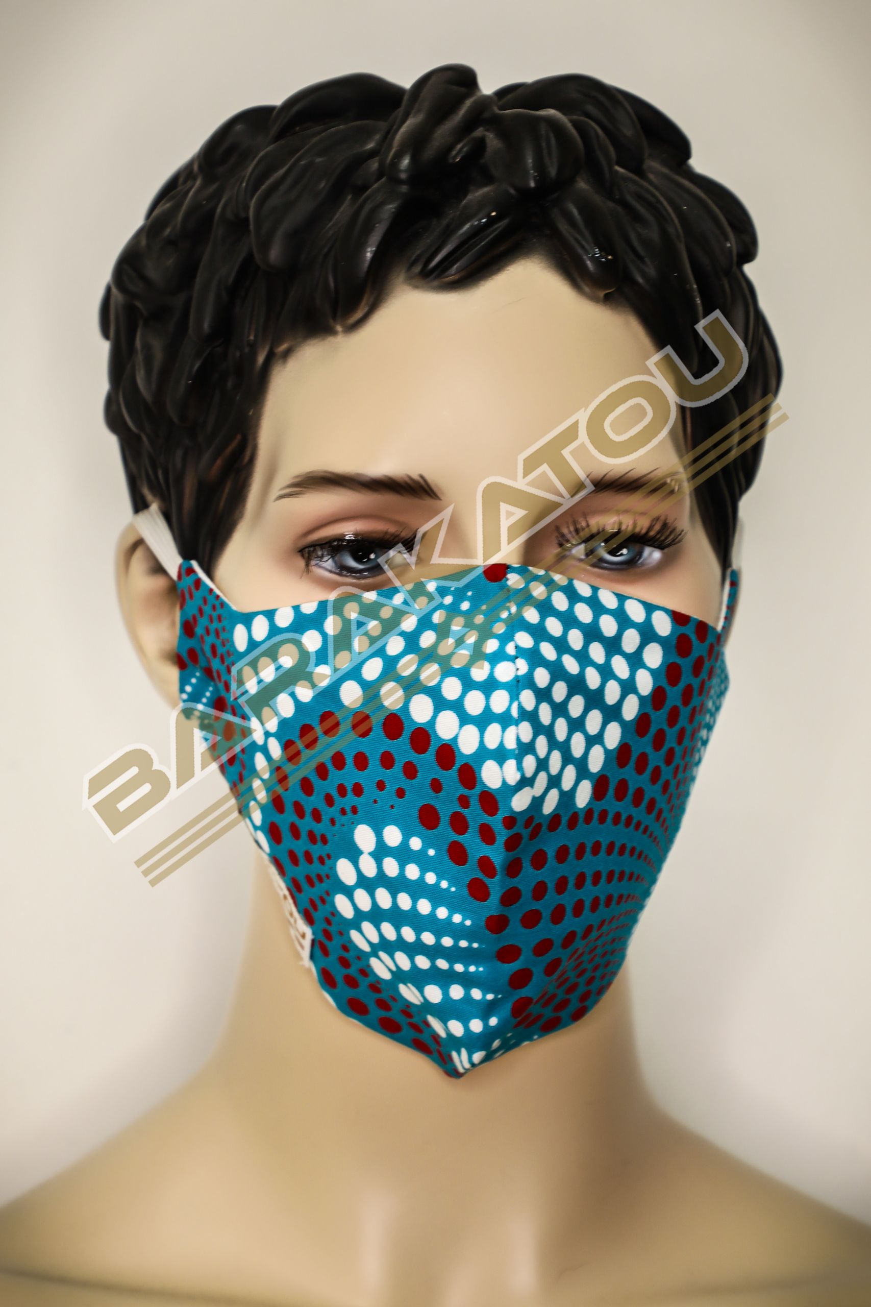 Masque Wax Mitex Holland Bleu Petit Pois R-B