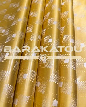 Bazin Luxury Keep Cool Jaune Moutarde