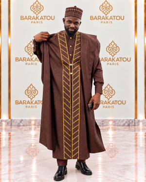 Grand boubou marron Fashion Line