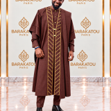 Grand boubou marron Fashion Line
