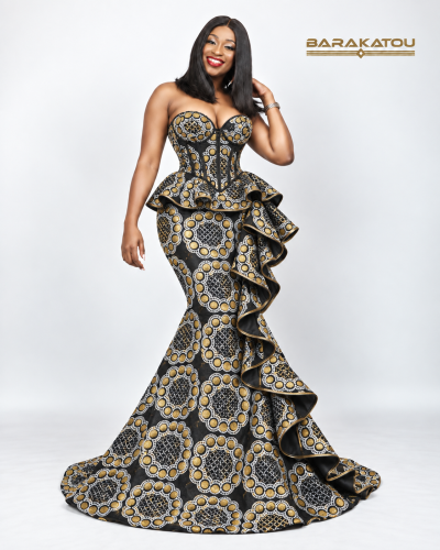 Robe sirène en brodé autriche