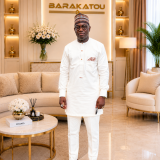 Costume africain blanc